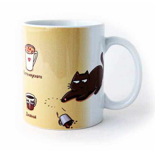 Кружка Кофейные коты 485₽