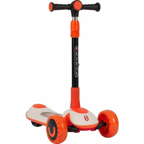 фото Самокат трехколесный sitis hippo (2023) бело-оранжевый