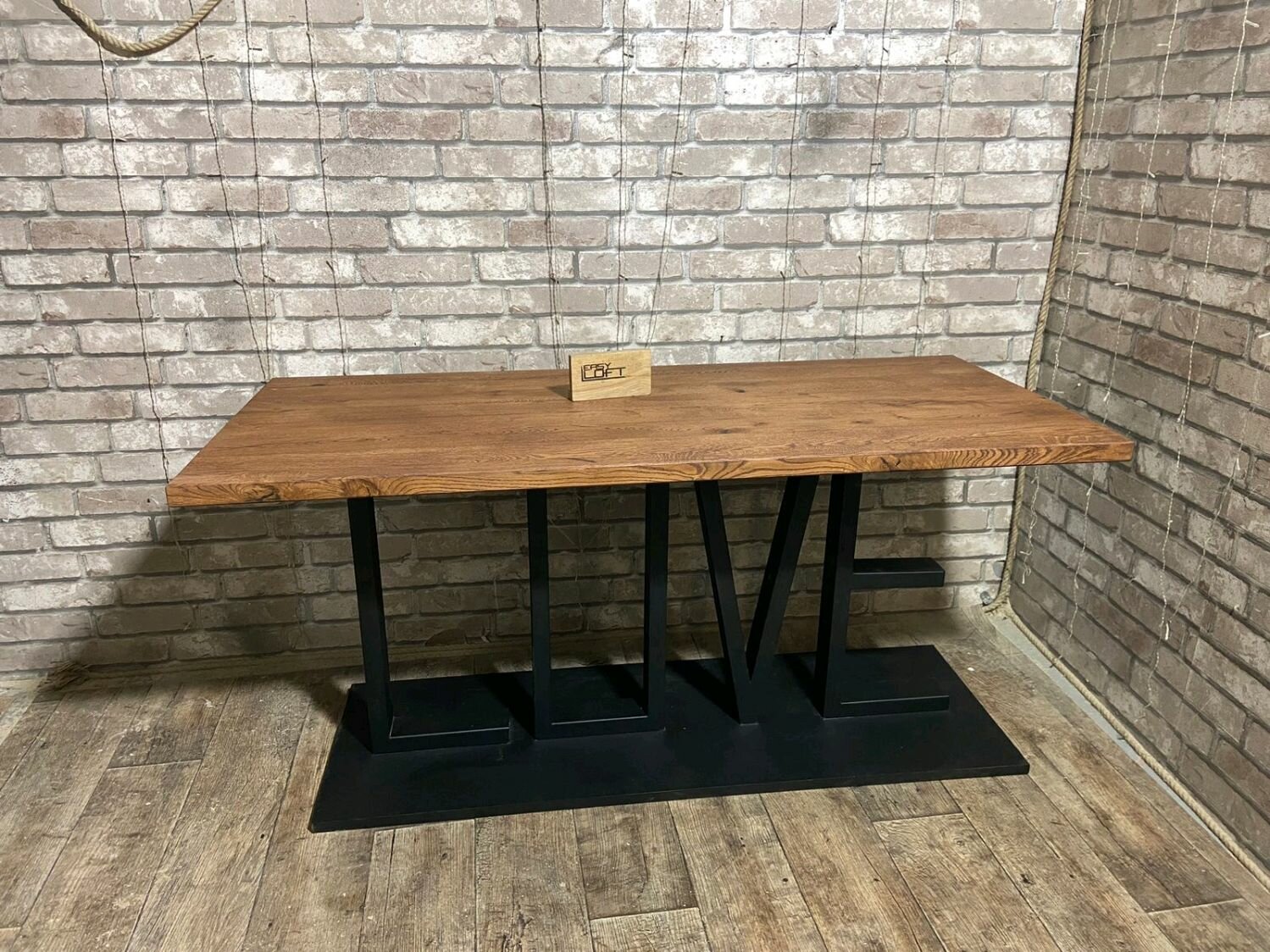 Обеденный стол лофт Barben-44, с размерами 170х75х77 см