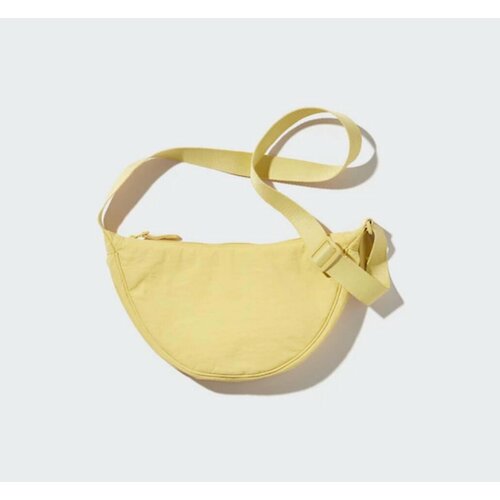 фото Сумка кросс-боди uniqlo, фактура гладкая, желтый