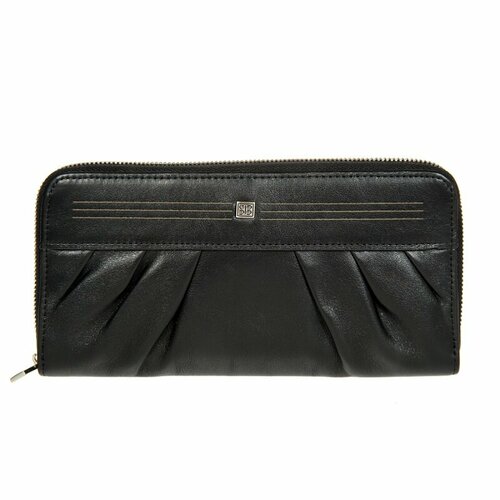 фото Кошелек sergio belotti, фактура гладкая, черный