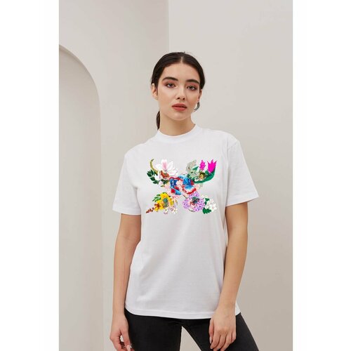 фото Футболка размер l, зеленый, синий, желтый dati