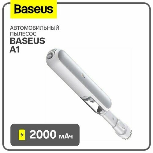 Baseus Автомобильный пылесос Baseus A1, 2000 мАч, белый автомобильный пылесос baseus a1 2000 мач белый