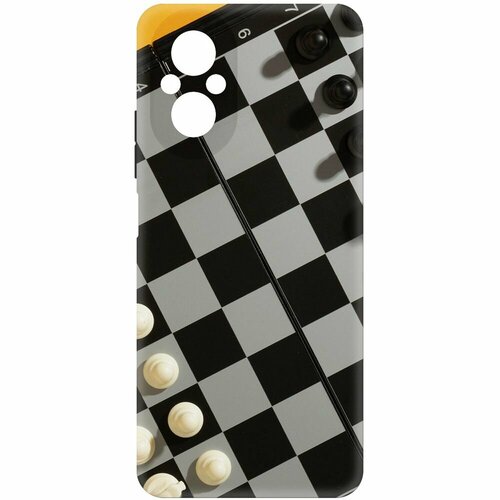 Чехол-накладка Krutoff Soft Case Шахматы для Realme C67 черный чехол накладка krutoff soft case взгляд для realme c67 черный