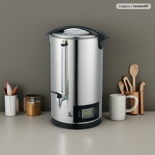 Термопот электрический AIRHOT WBDD-8 с двойными стенками с LCD экраном объем 8л кипятильник наливной для кафе ресторана столовой для дома мощность 15 кВт 954700₽