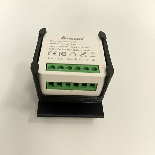 Крепление для умного Wi-Fi реле Тuya Аubess Mini Smart Switсh черное 38000₽