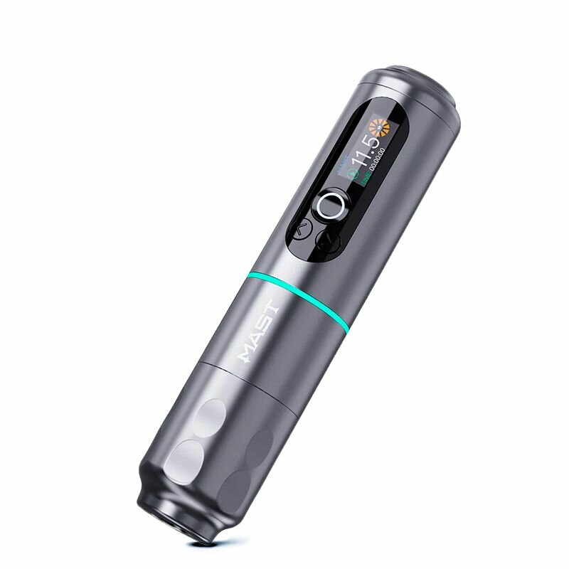 Беспроводная машинка ручка для тату и перманентного макияжа MAST Archer 2 Wireless Pen Grey