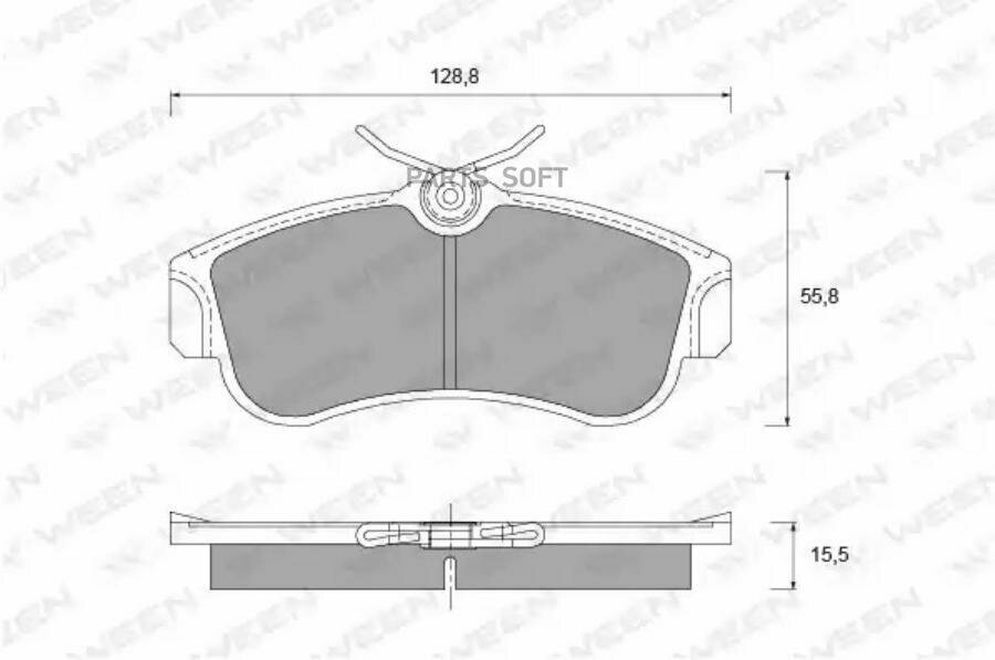 WEEN Колодки перед. NISSAN Almera (N16), Primera (P10)