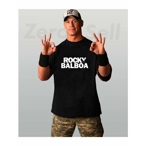 Футболка Zerosell rocky balboa Рокки Бальбоа, размер 5XL, черный