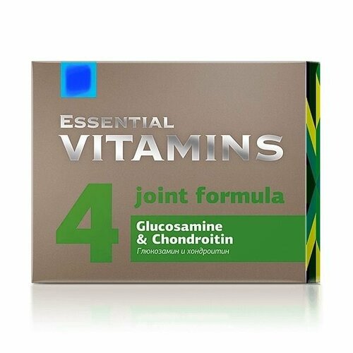 Глюкозамин и хондроитин Essential Vitamins, здоровье суставов, 60 капсул