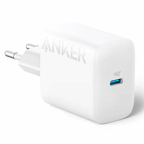 быстрая зарядка для iphone 15 iphone 15 plus iphone 15 pro iphone 15 pro max ipad airpods зарядное устройство 25w кабель usb type c Зарядное устройство Anker A2347 312 USB-C 20W ANK-A2347G21-WT