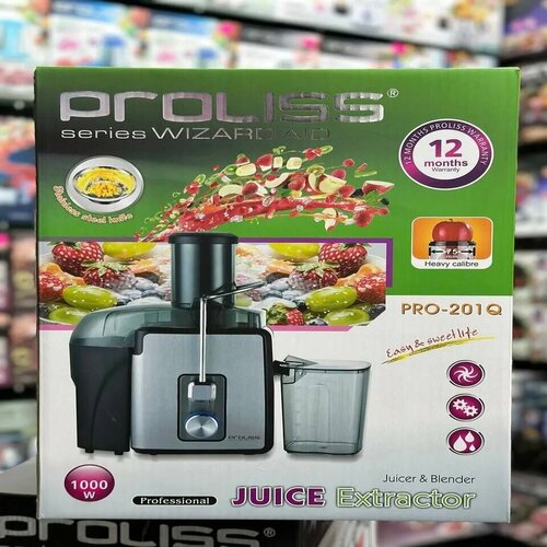 Умная соковыжималка Pro-201Q от PROLISS - это незаменимый помощник для тех кто заботится о своем здоровье и стремится к правильному питанию 560700₽