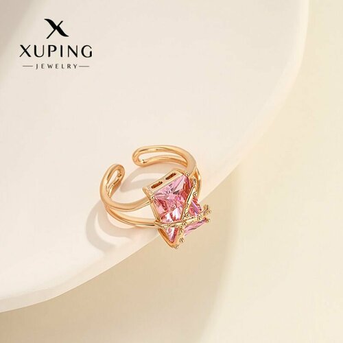 Кольцо XUPING JEWELRY, циркон, безразмерное кольцо xuping jewelry фианит размер 17 5