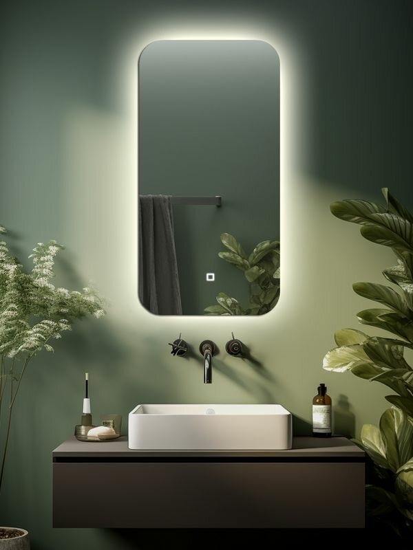 фото Зеркало PRD 70*30 с нейтральной LED-подсветкой