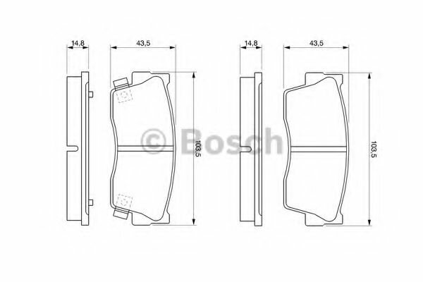 Тормозные колодки Bosch - фото №10