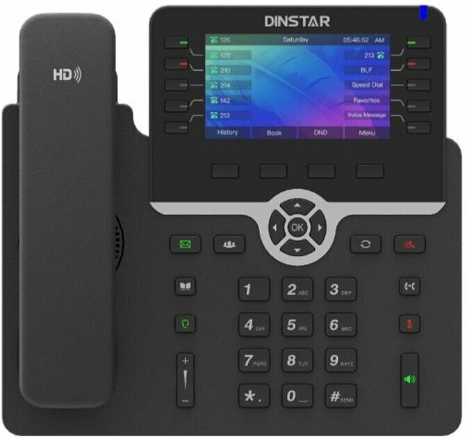 IP телефон Dinstar C66GP, черный