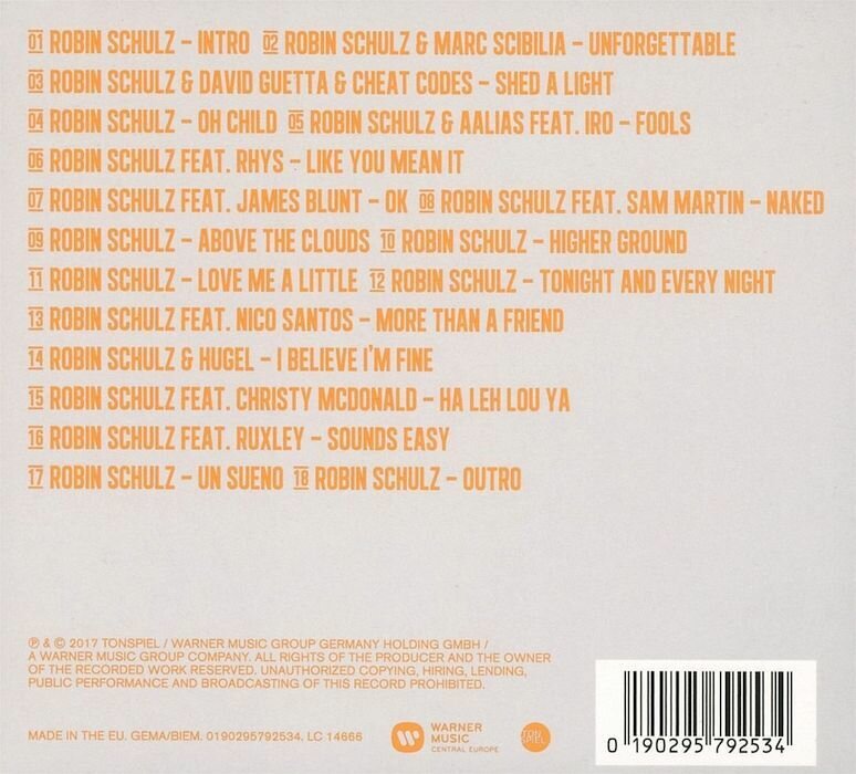 Компакт-Диски, Warner Music Central Europe, SCHULZ, ROBIN - Uncovered (CD) Медиа - фото №2
