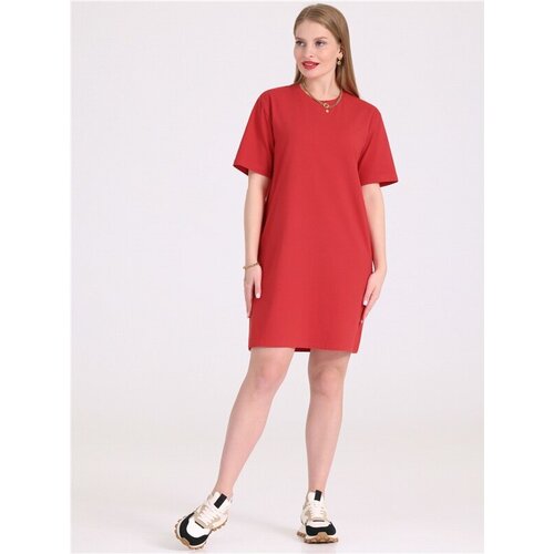 фото Платье апрель, размер 96-100-164, красный