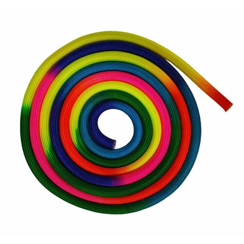 Скакалка FIG гимнастическая Радуга - 3 метра 160г для художественной гимнастики 1376₽