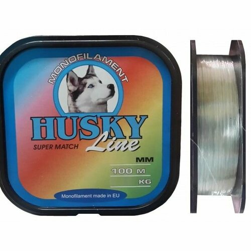 фото Леска монофильная husky super match 0,35 мм 100м (дымчатая) aqua