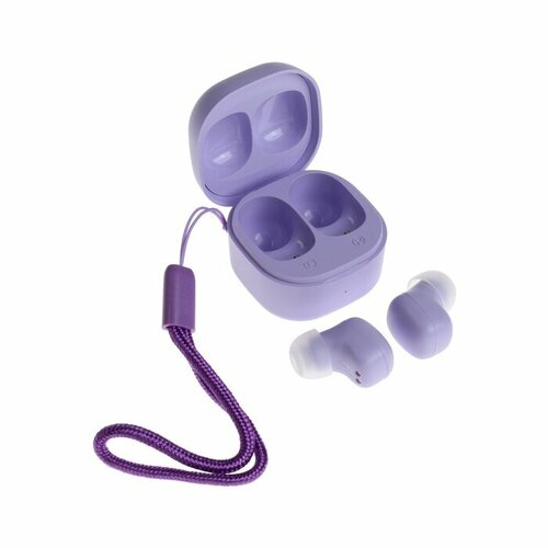 Наушники беспроводные Y6 TWS вакуумные BT 53 30200 мАч Type-C подвес фиолетовые 1568₽