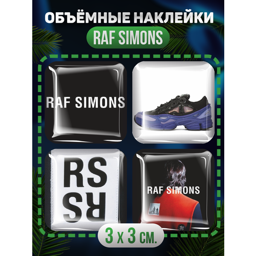 3D стикеры на телефон наклейки Raf Simons