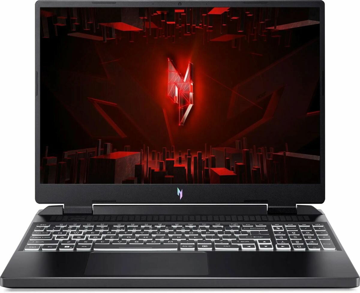 Ноутбук игровой Acer Nitro 16 AN16-51-75CJ NH. QLRCD.005, 16", IPS, Intel Core i7 13620H 2.4ГГц, 10-ядерный, 16ГБ DDR5, 1ТБ SSD, NVIDIA GeForce RTX 4050 для ноутбуков - 6 ГБ, без операционной системы, черный