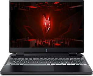 Ноутбук игровой Acer Nitro 16 AN16-51-58P7 NH.QLRCD.006, 16", IPS, Intel Core i5 13500H 2.6ГГц, 12-ядерный, 16ГБ DDR5, 1ТБ SSD, NVIDIA GeForce RTX 4050 для ноутбуков - 6 ГБ, без операционной системы, черный