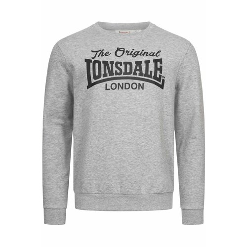 Свитшот LONSDALE, размер L, серый, черный