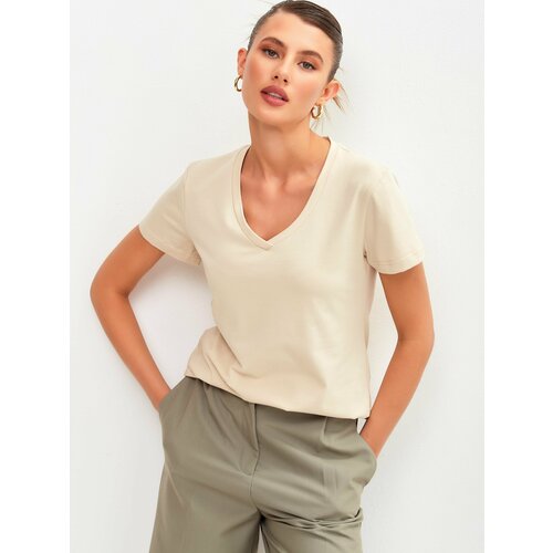 фото Футболка nik nika, размер 50, бежевый