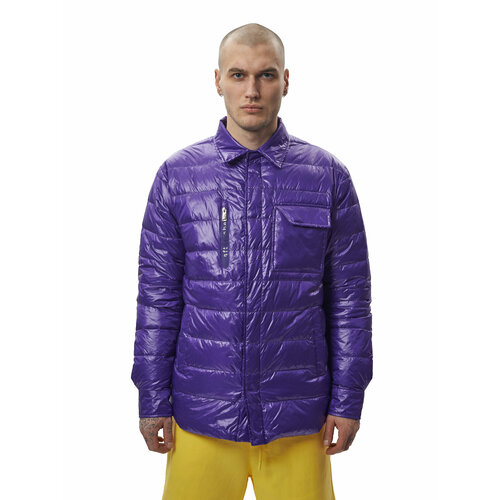 фото Куртка-рубашка , размер xl, фиолетовый after label