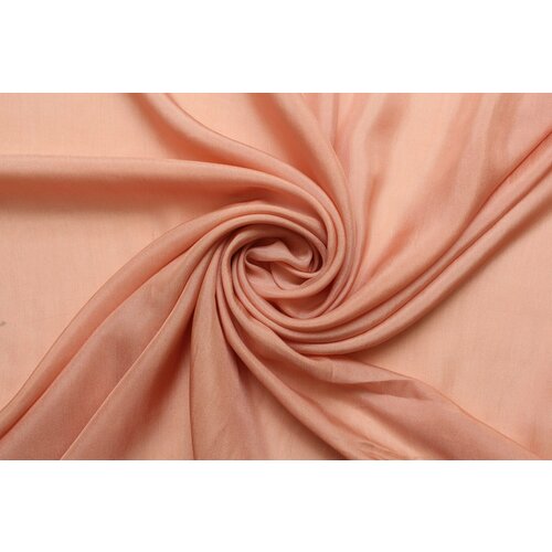 Ткань Шёлк-туаль бледный розовато-персиковый, ш138см, 0,5 м