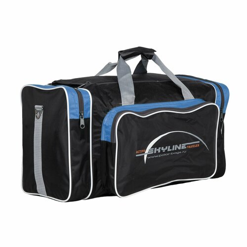 Сумка спортивная POLAR, 50 л, 30х30х56 см, голубой, черный сумка спортивная polar 50 л 25х33х57 см зеленый
