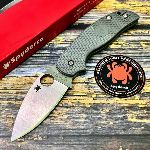 Нож складной Spyderco SC123PGY Sage 5, Maxamet Blade, Gary Handle нож складной spyderco sc136pbk persistence frn handle