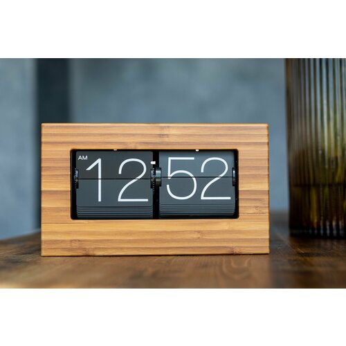 Настенные/настольные flip clock часы Air-Flip wood