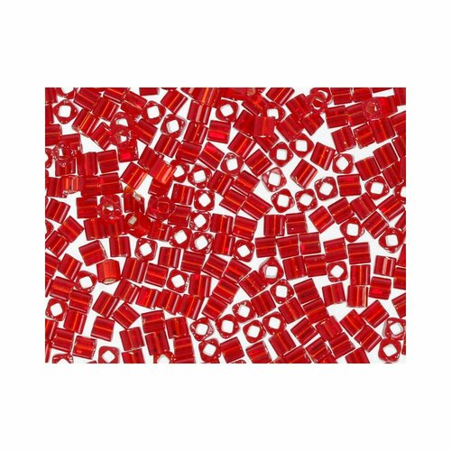 фото Бисер япония "toho" cube 1.5 мм 5 г №0025c красный