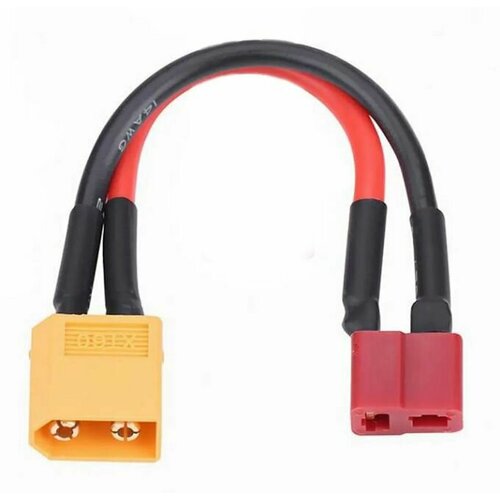 Переходник XT60 папа T plug мама 8 см. xt90 male to xt60 female plug adapter plug connectors for rc lipo battery airplane drone