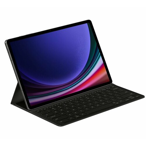 чехол для планшета samsung galaxy tab s9 plus x816 12 4 с магнитом black sam x816 blk Чехол-клавиатура Book Cover Keyboard Slim для Samsung Galaxy Tab S9+ / S9 FE+ EF-DX810BBRGRU черный