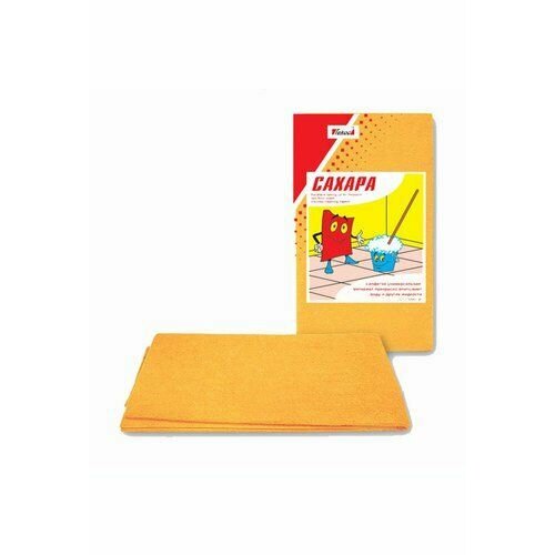 Салфетка для пола вискоза 50х60см текос сахара оранжевая