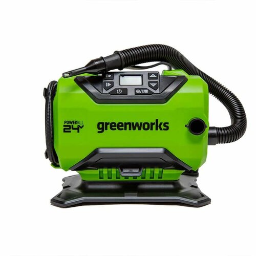 Компрессор автомобильный аккумуляторный Greenworks Арт 3400807 24V 12V от сети автомобиля без АКБ и ЗУ отличный подарок мужчине 10790₽