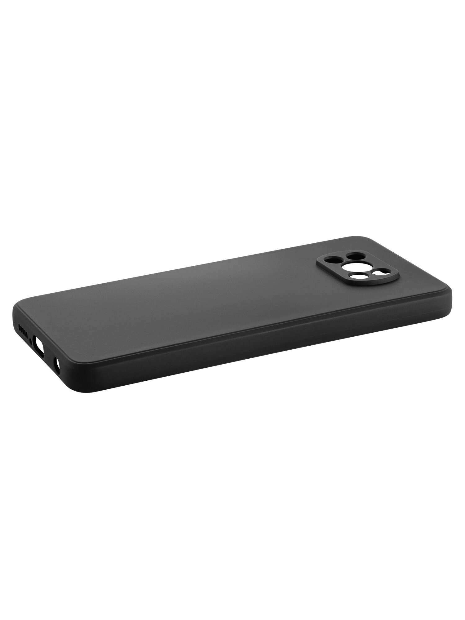 Защитный чехол на Сяоми Поко Х3 силиконовый противоударный бампер для Xiaomi Poco X3 NFC с защитой камеры черный
