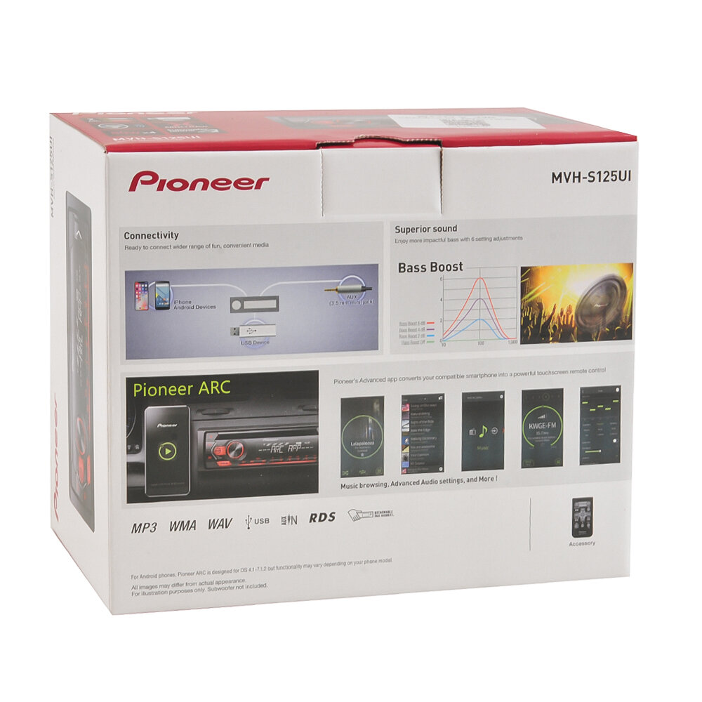 Автомагнитола PIONEER MVH-S125UI