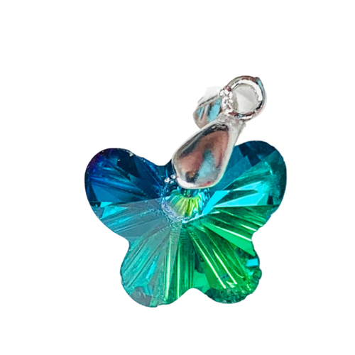 фото Подвеска butterfly, кристаллы swarovski, зеленый my lollipop