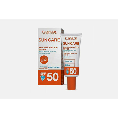 Солнцезащитный крем-гель для лица Floslek SUN CARE Anti-spot Cream-Gel, SPF 50 / объём 30 мл