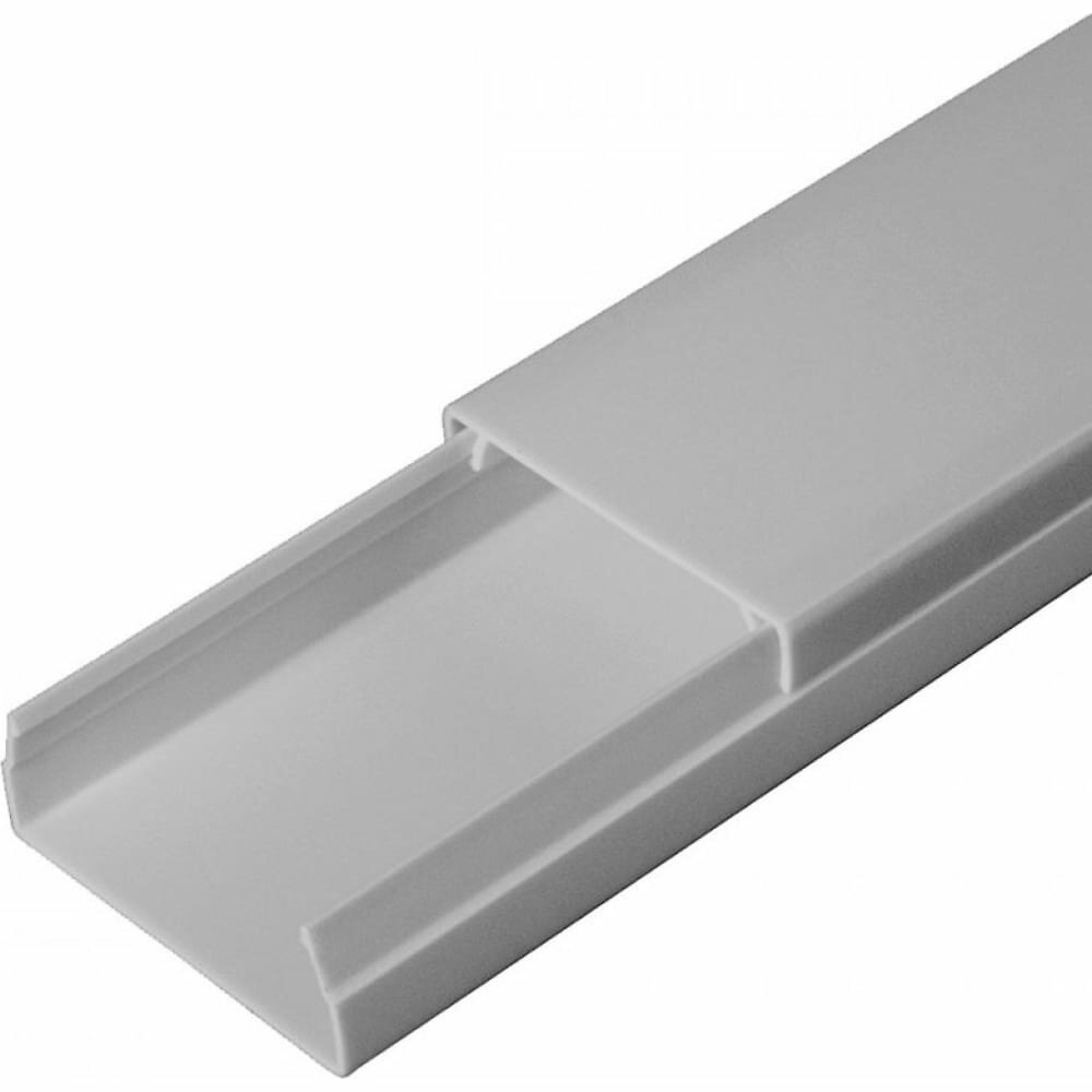 Кабель-канал Промрукав серый RAL 7035 2-й замок в п/э 40х16 2м PR03.0074