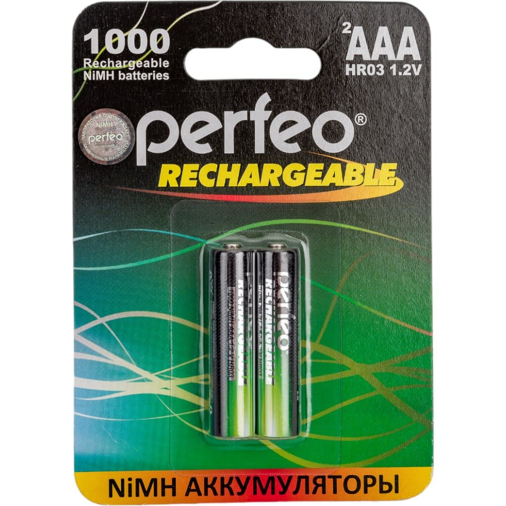 PERFEO Аккумулятор AAA1000mAh 2 шт блистер 30006109