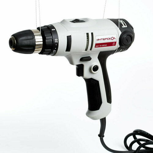 Дрель-шуруповерт сетевая ИНТЕРСКОЛ ДШ-10320Э2 2201100 1384230 646000₽