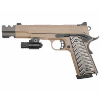 Страйкбольный пистолет KJW Colt M1911 FDE (6 мм, M45A1, удлиненный, KP-16. CO2)