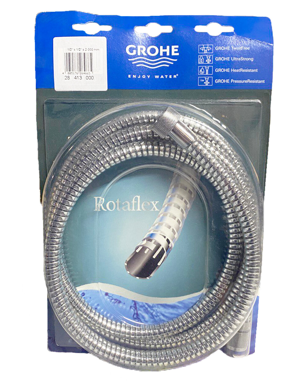 Душевой шланг Grohe Rotaflex 2841300 система от перекручиваний