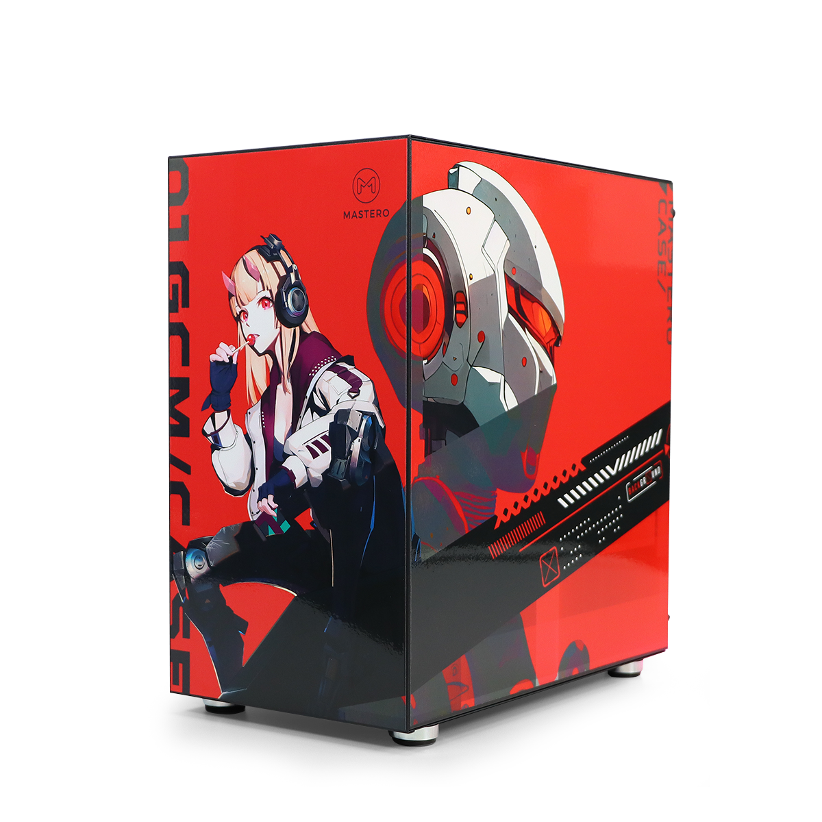 Корпус Mastero Anime Red Case mATX, Mini-Tower, без БП черный (MST-GCM-01-ARC)